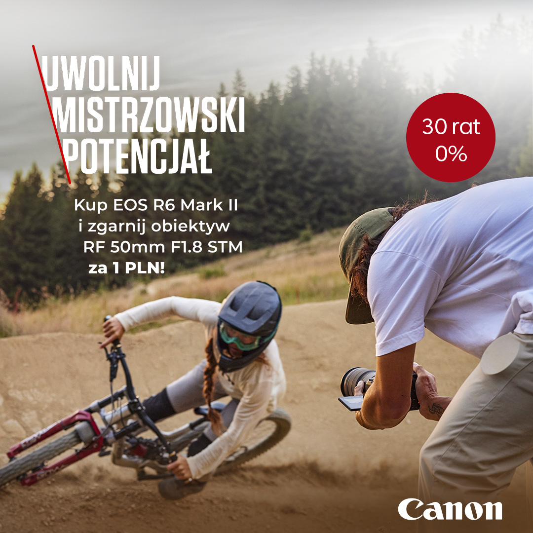 <center>Kup Eos R6 II i zgarnij obiektyw za 1zł</center>